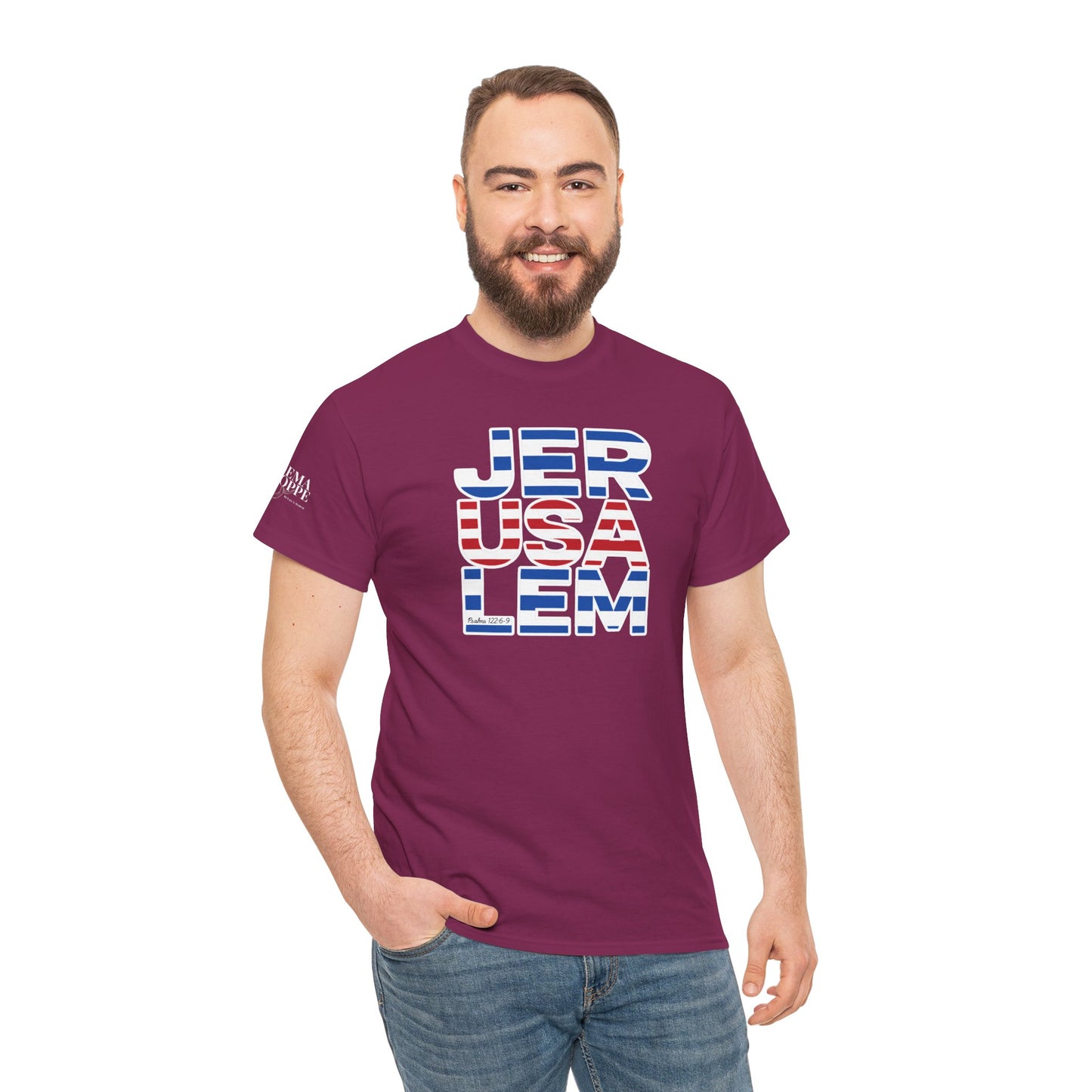 JerUSAlem Psalms 122:6-9 Unisex Tee Patriotic T-Shirt Solidarity