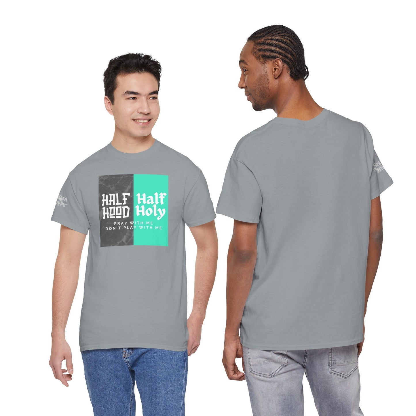 Half Hood/Half Holy Unisex Heavy Cotton Tee