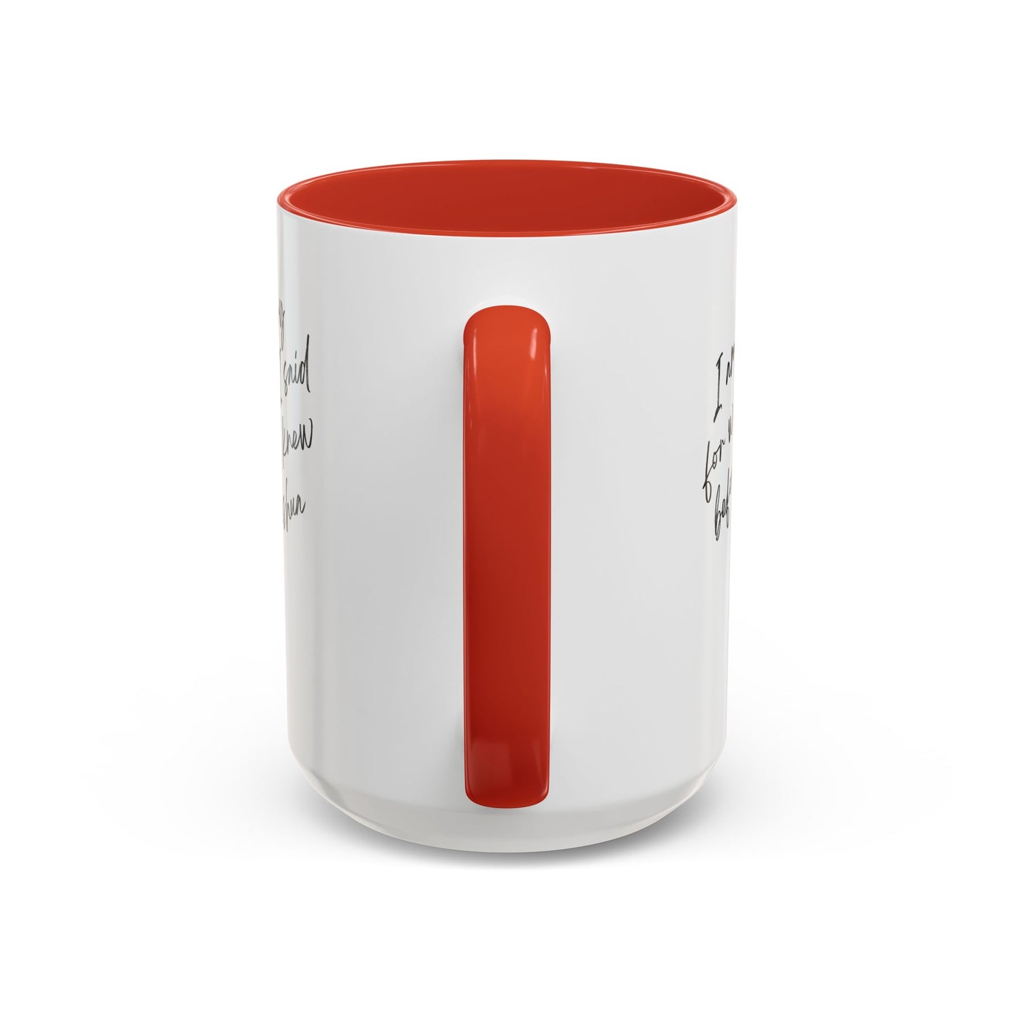 I'm Sorry (Yahshua) Accent Coffee Mug (11, 15oz)
