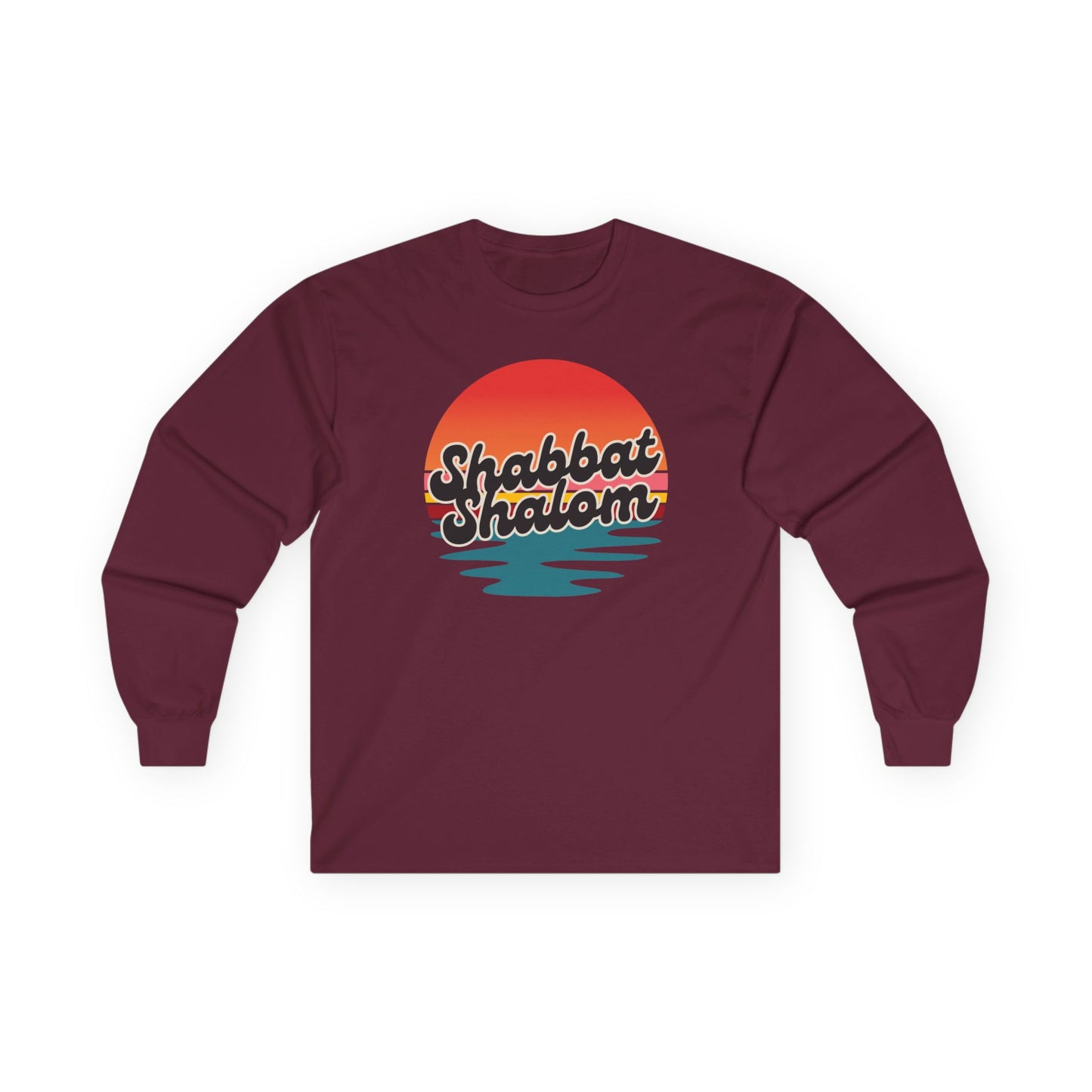 Shabbat Shalom Sunset Long Sleeve Tee