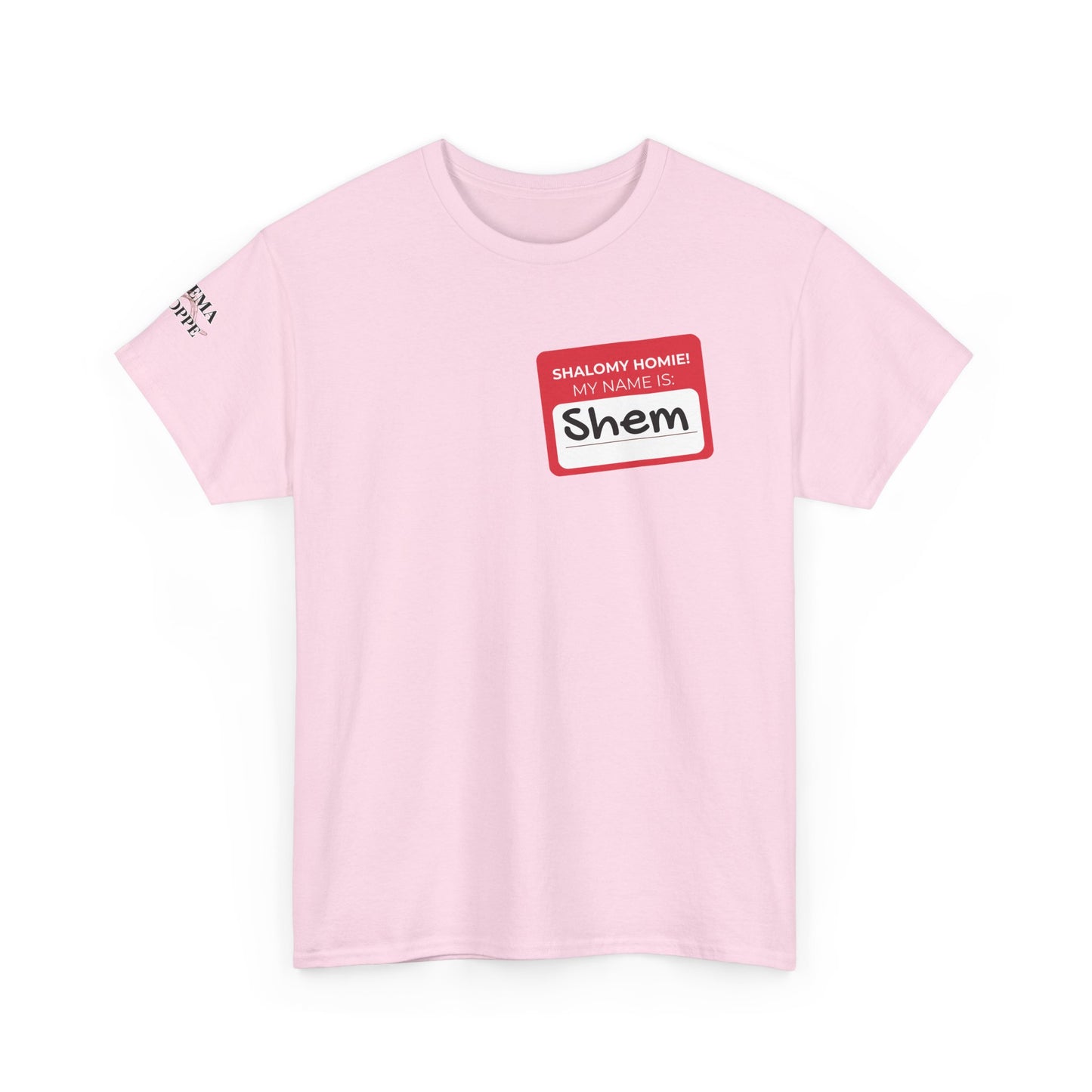Personalizable Shalomy Homies! Name Tag Unisex Heavy Cotton Tee