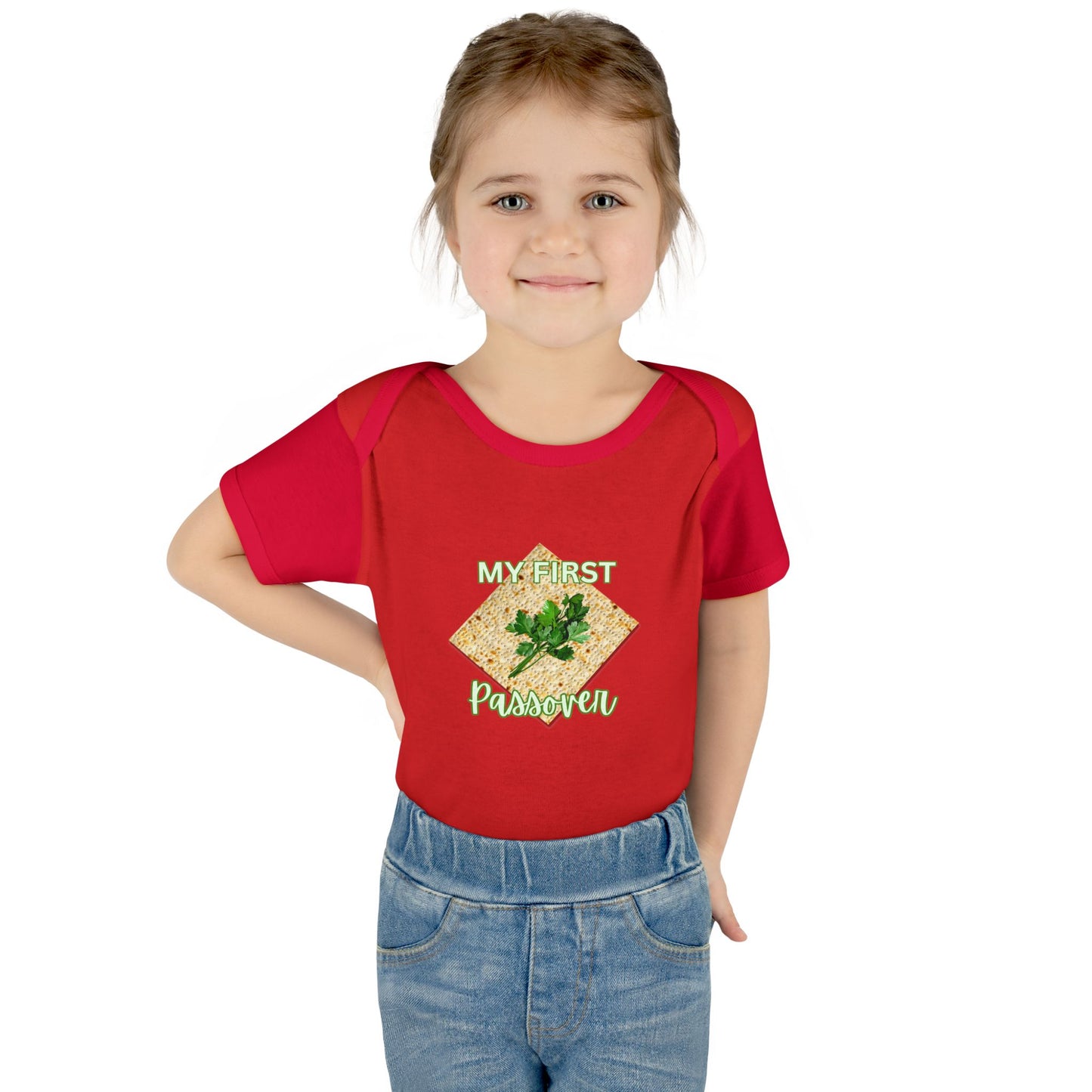 Baby Bodysuit - "My First Passover" Infant Onesie (Cute Unleavened Bread Lover Gift)