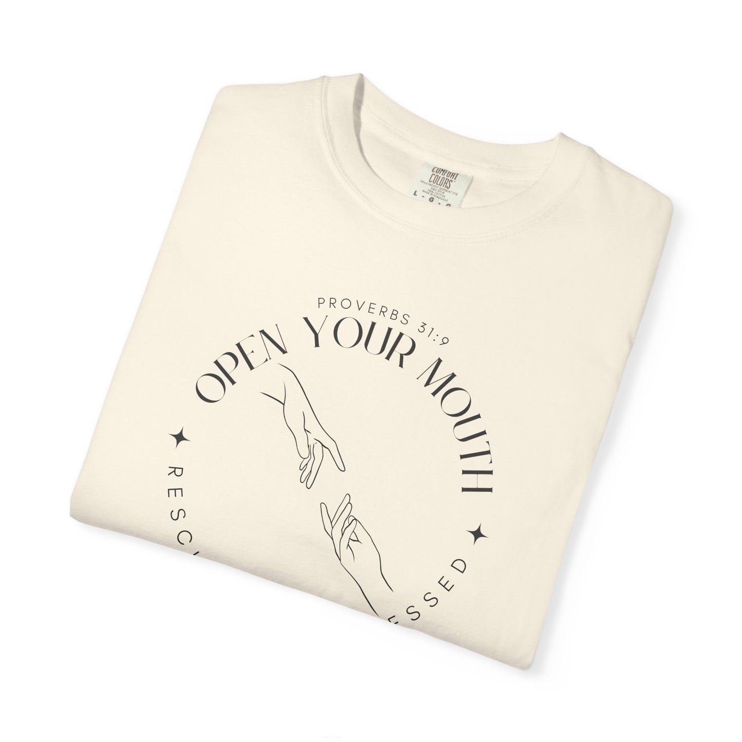 Proverbs 31:9 Unisex T-shirt - Speak Up Against Human Trafficking - 100% Cotton
