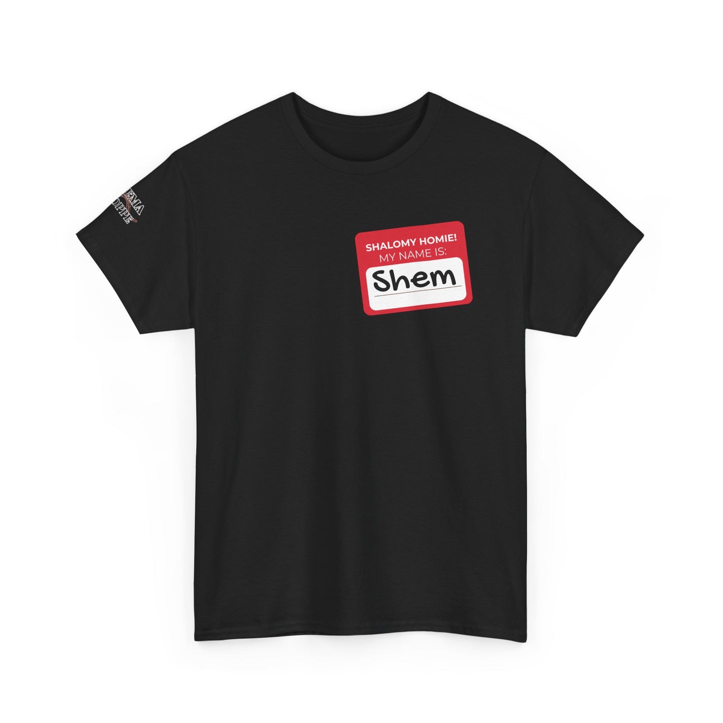 Personalizable Shalomy Homies! Name Tag Unisex Heavy Cotton Tee