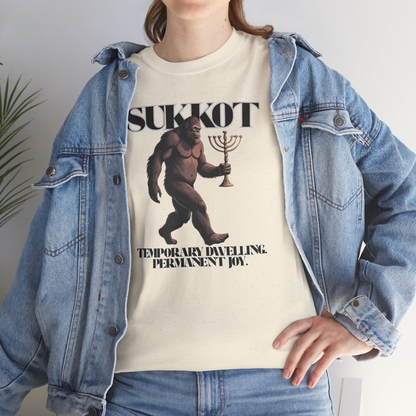 Sukkot Bigfoot Menorah Joy Legendary Shirt