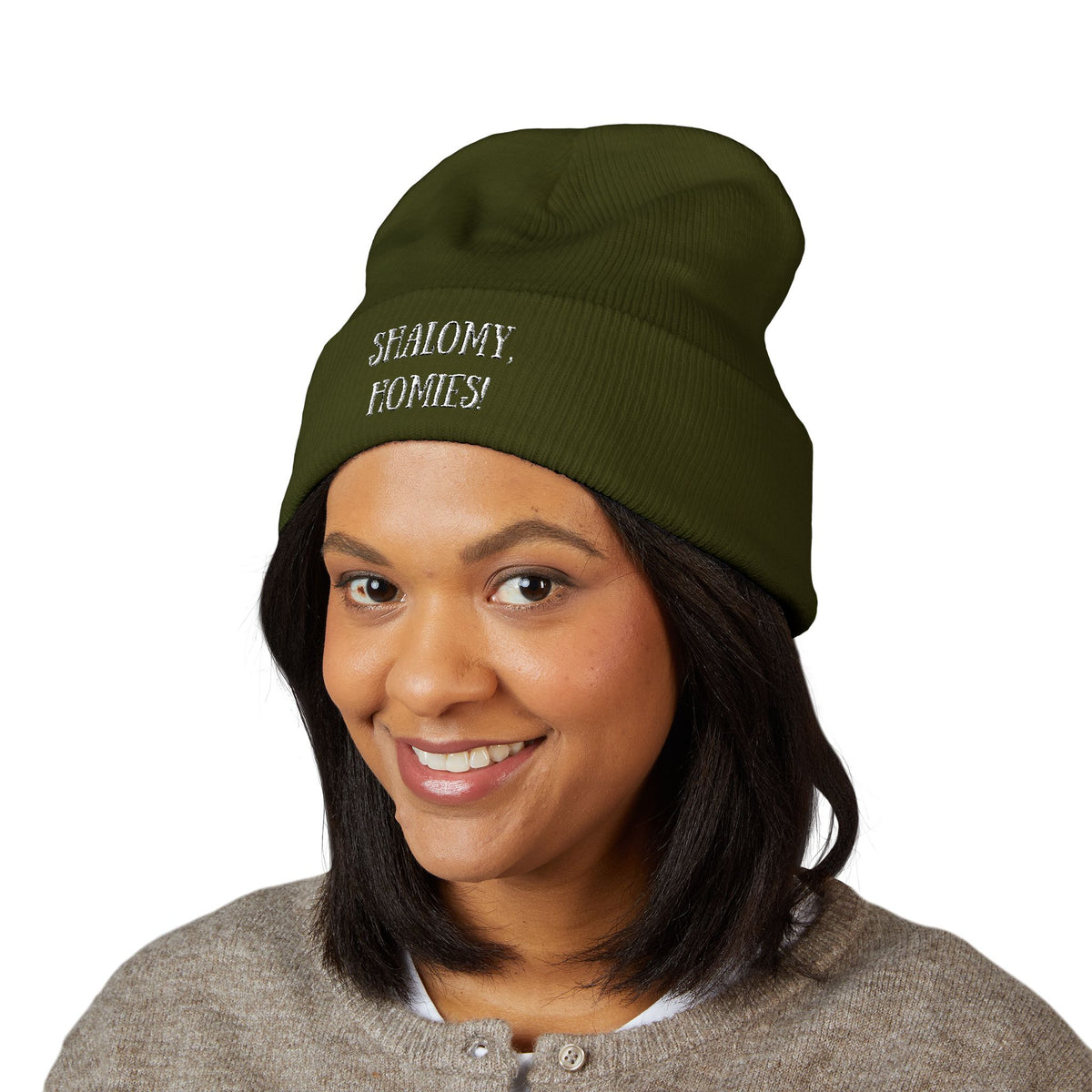 Shalomy, Homies! (Canadian Shipping) Embroidered Cuffed Beanie