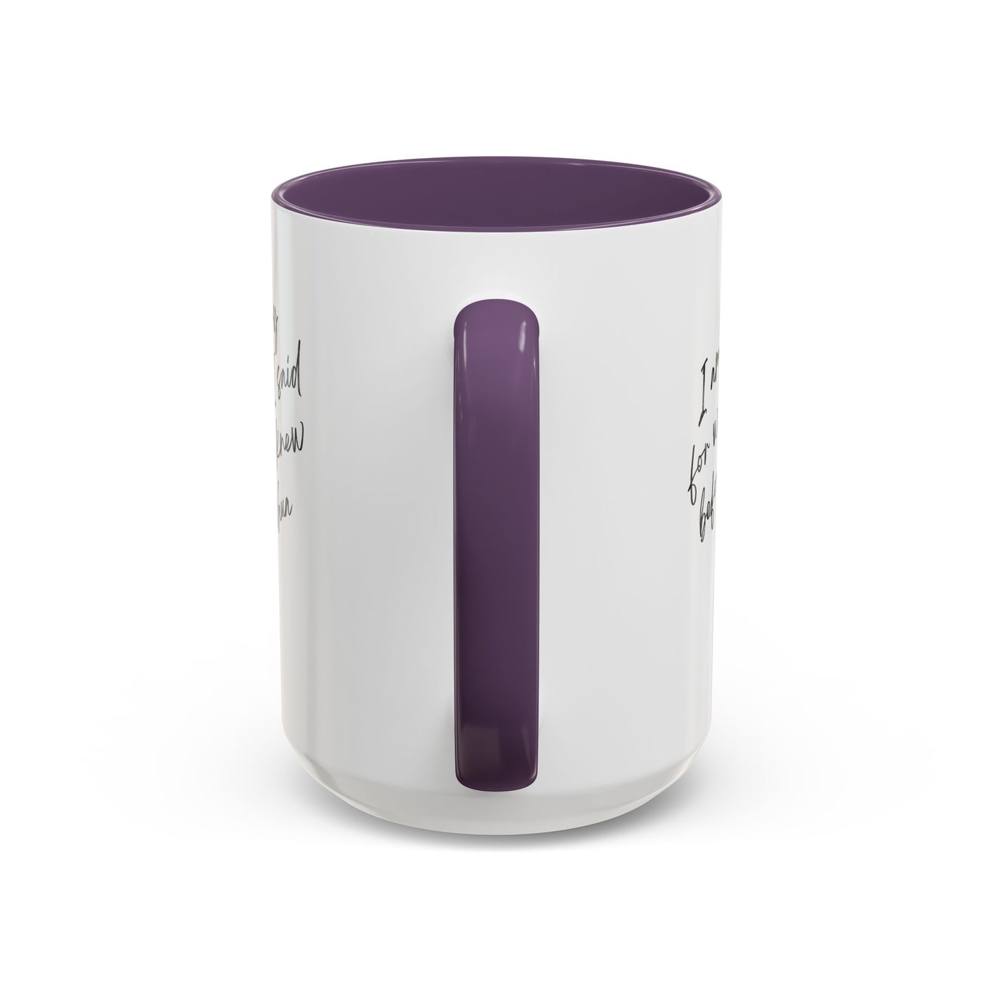 I'm Sorry (Yeshua) Accent Coffee Mug (11, 15oz)
