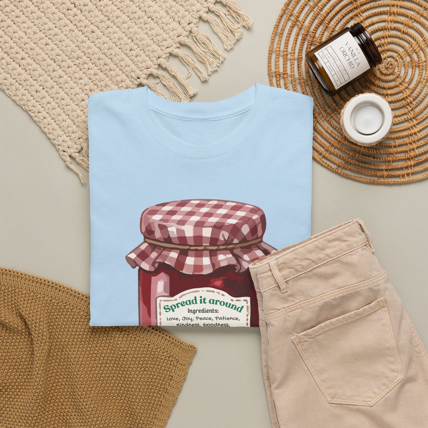 Fruit Of The Spirit Graphic Tee — Vintage Preserves "Spread it Around" T‑Shirt Galations