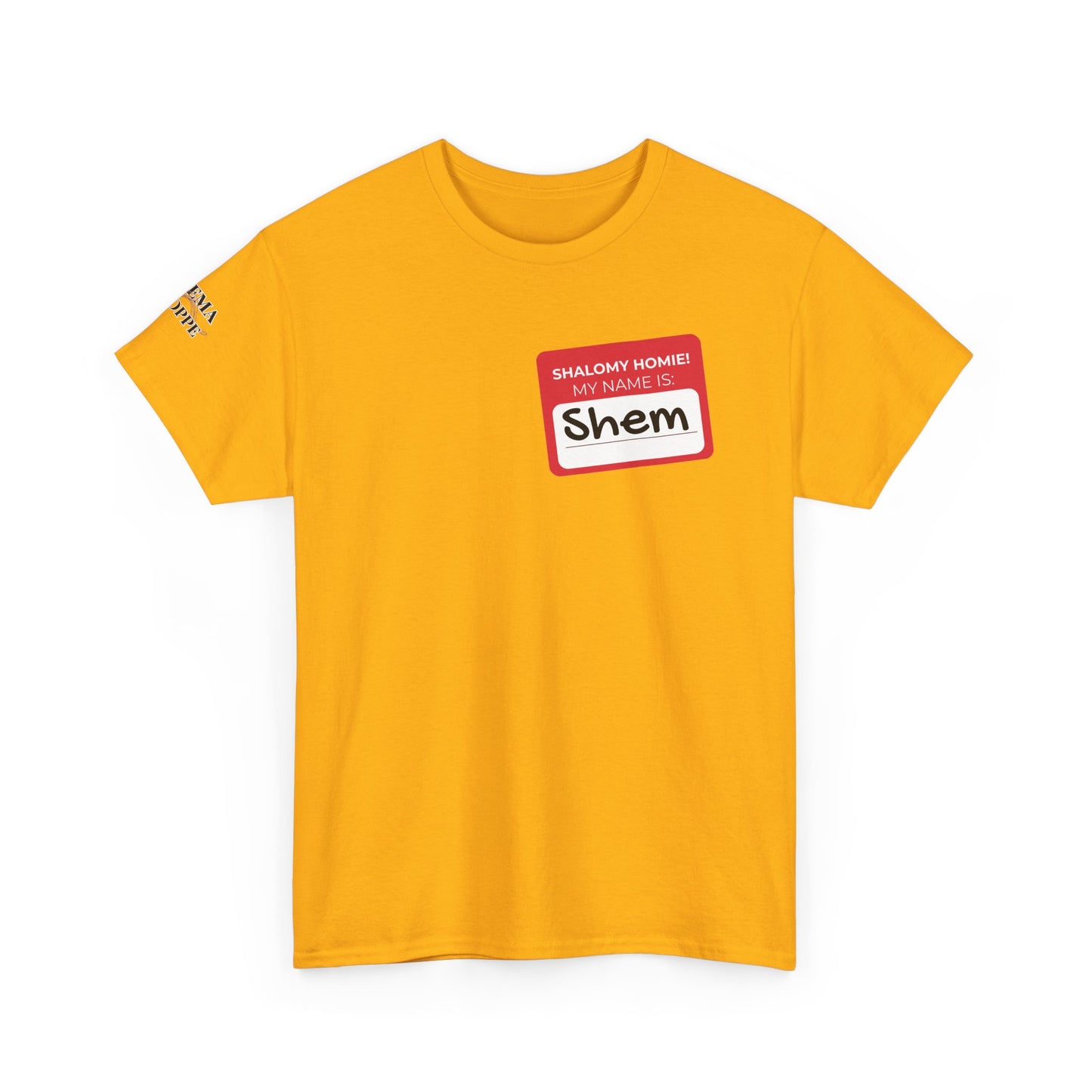 Personalizable Shalomy Homies! Name Tag Unisex Heavy Cotton Tee