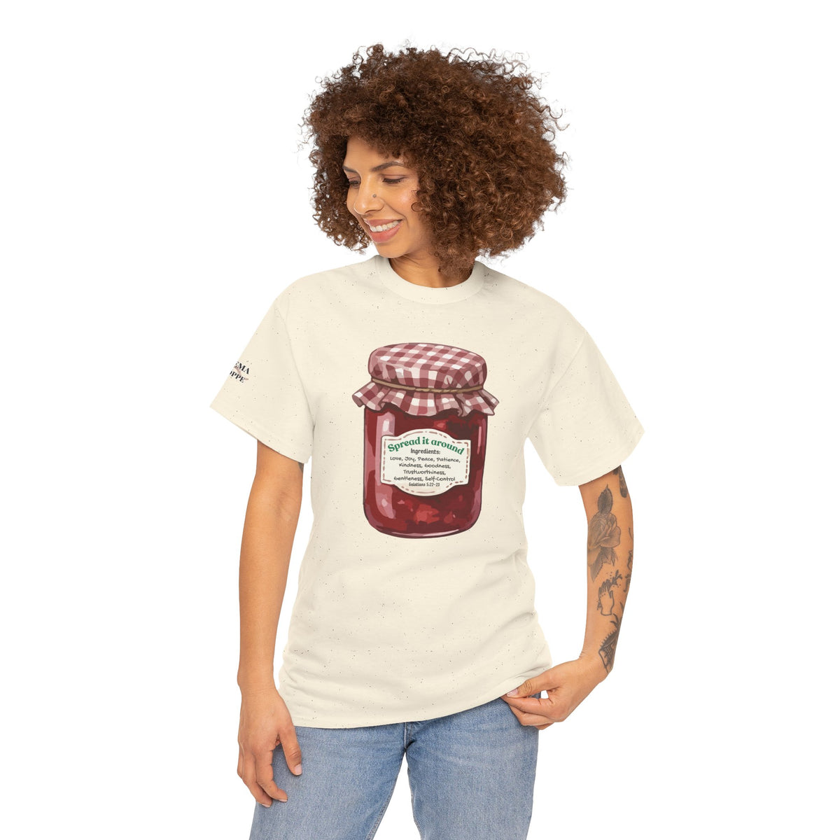 Fruit Of The Spirit Graphic Tee — Vintage Preserves "Spread it Around" T‑Shirt Galations