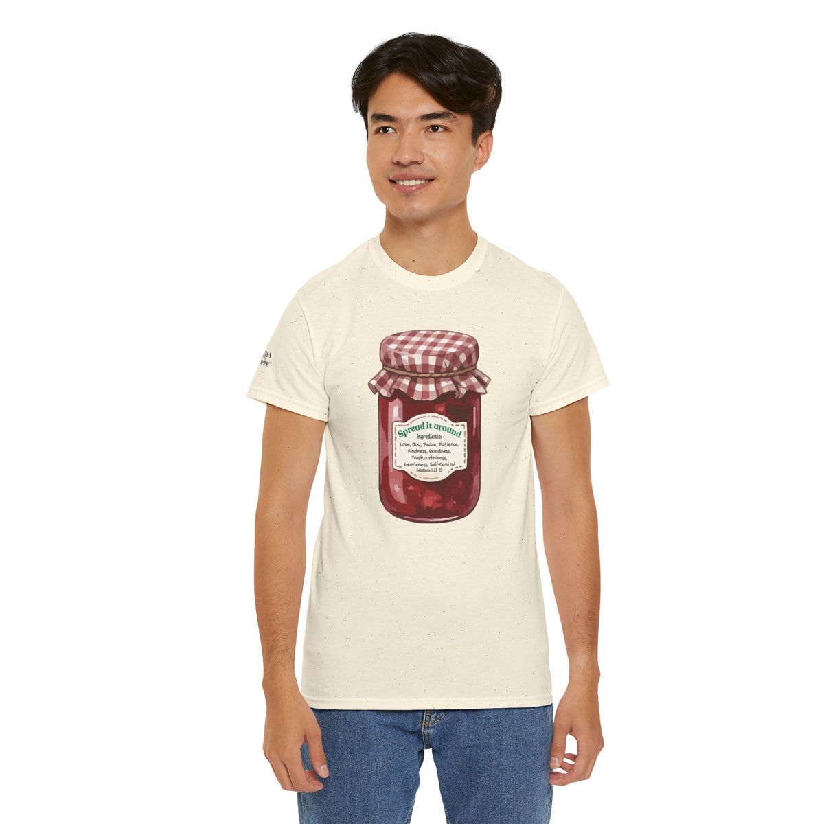 Fruit Of The Spirit Graphic Tee — Vintage Preserves "Spread it Around" T‑Shirt Galations