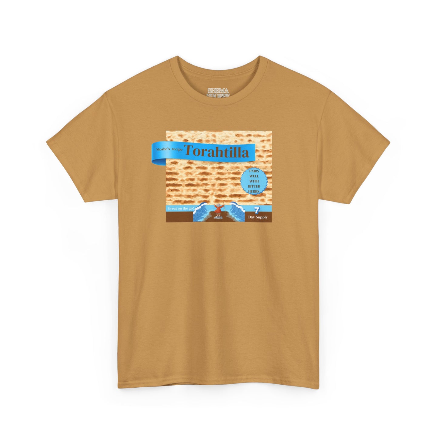 Passover Matzo Unisex Tee - Moshe's Recipe Torahtillas Cotton Funny Shirt