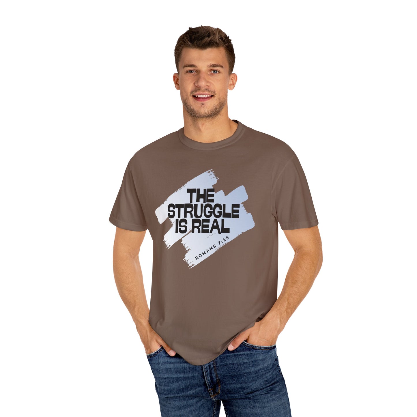 Inspirational Struggle T-Shirt - Romans 7:15, Motivational Tee, Faith-Based Apparel