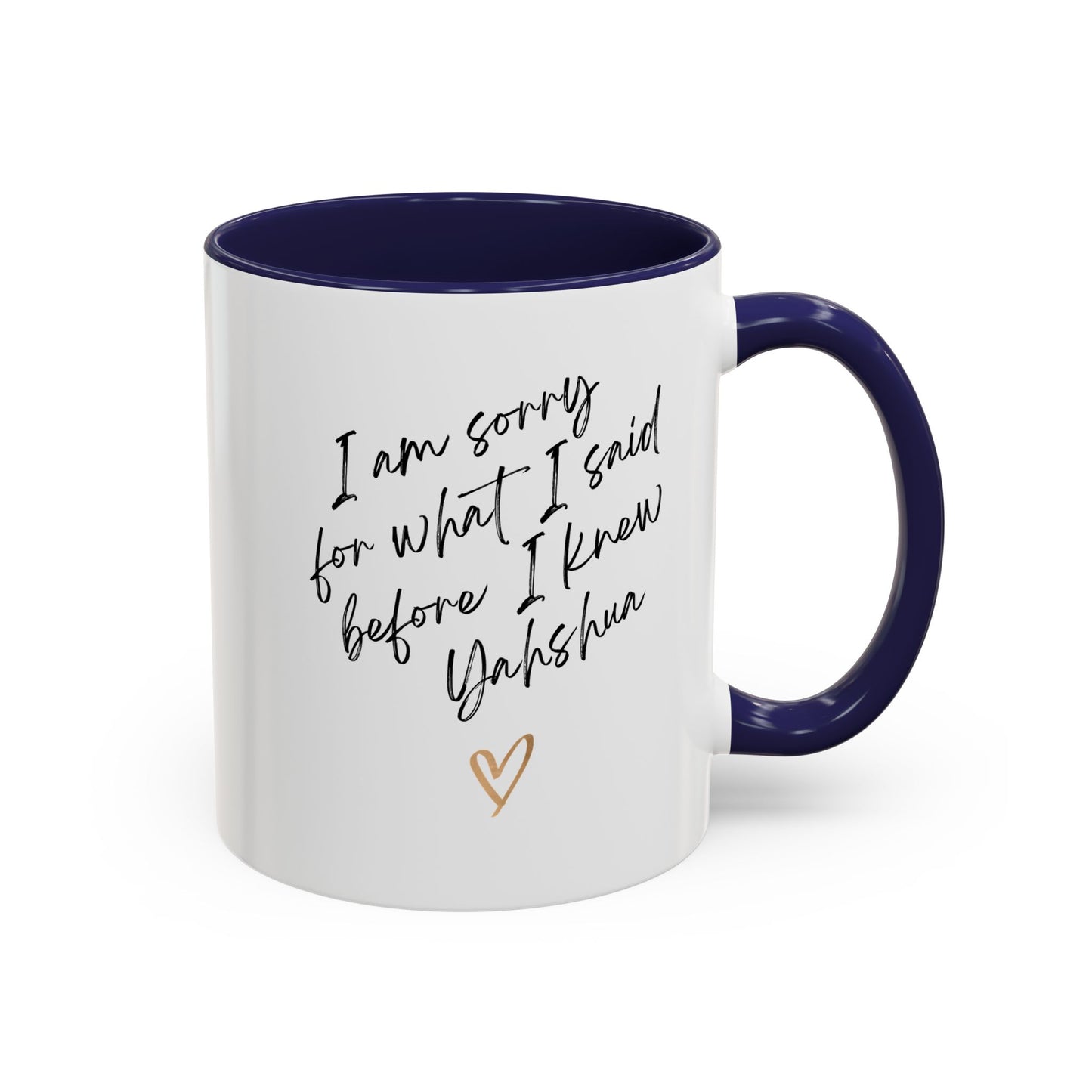 I'm Sorry (Yahshua) Accent Coffee Mug (11, 15oz)