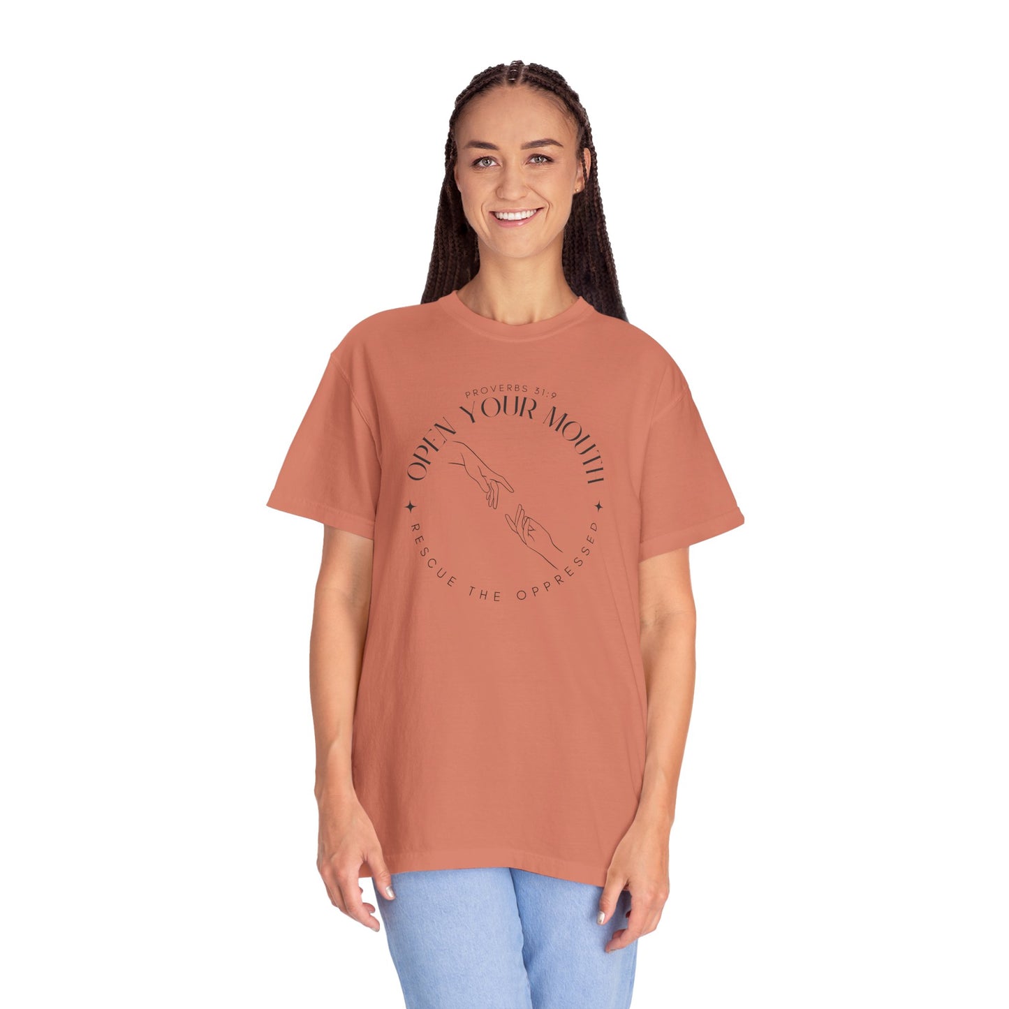 Proverbs 31:9 Unisex T-shirt - Speak Up Against Human Trafficking - 100% Cotton