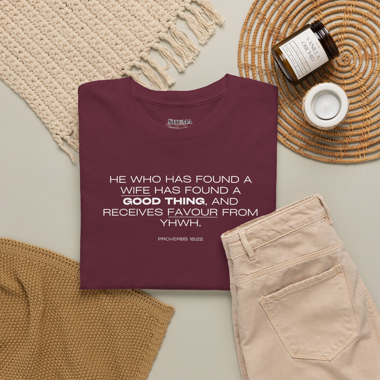 Proverbs 18:22 Men's Tee - Engagements, Weddings, Anniversaries- For The Coordinated Couple 100% Cotton
