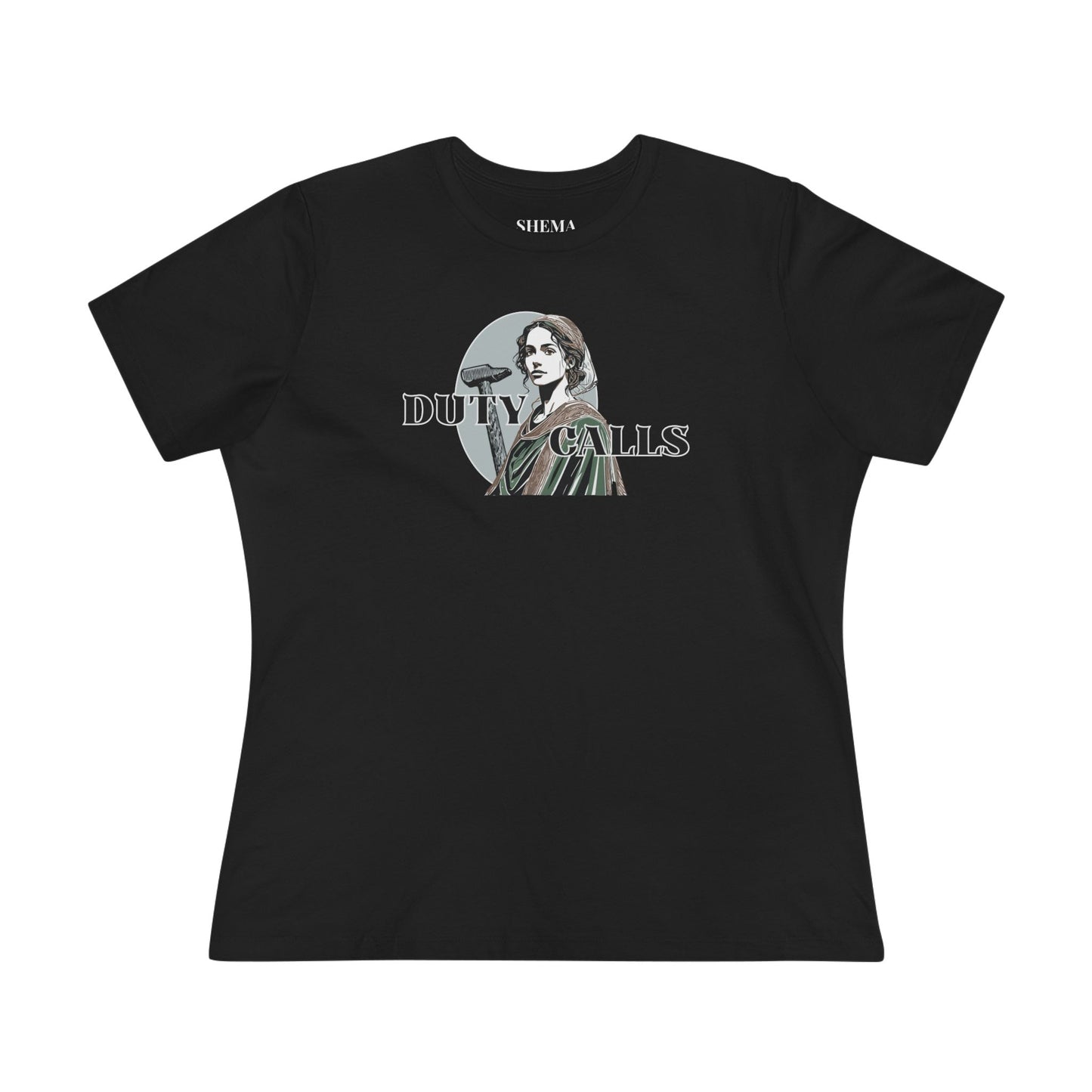 Duty Calls Yael Strong Woman Cotton Bible Shirt