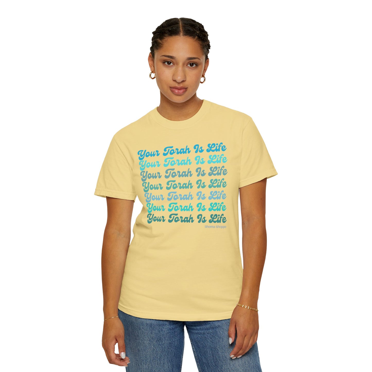 Your Torah Is Life Inspirational T-Shirt - Spiritual Gift, Faith-Based Apparel, Casual Wear, Bible Quote Shirt, Feast and Fellowship Tee