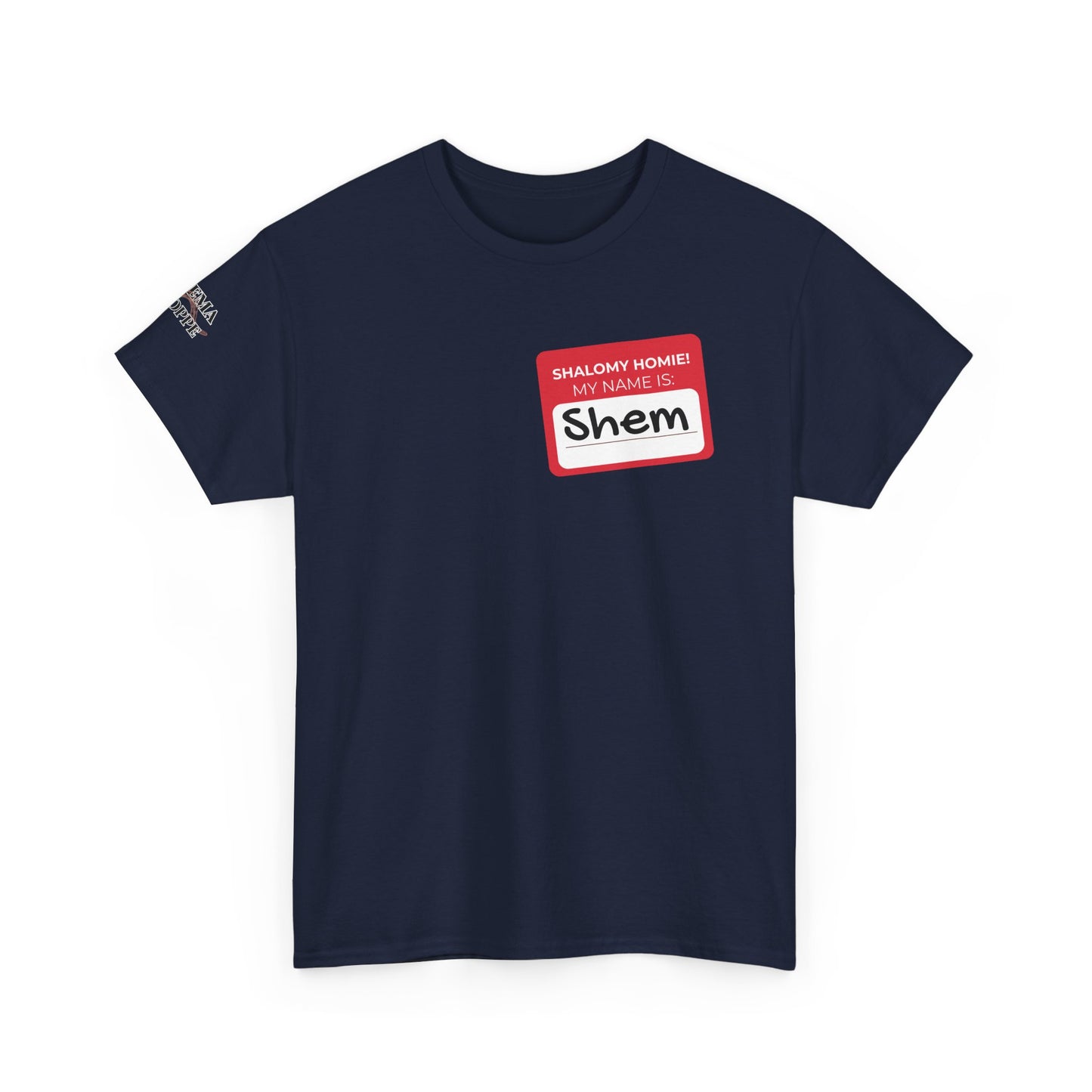 Personalizable Shalomy Homies! Name Tag Unisex Heavy Cotton Tee