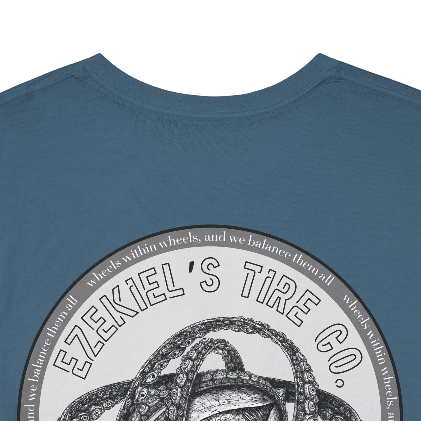 Ezekiel's Tire Company Shirt - Funny Biblical Unisex Cotton Tee