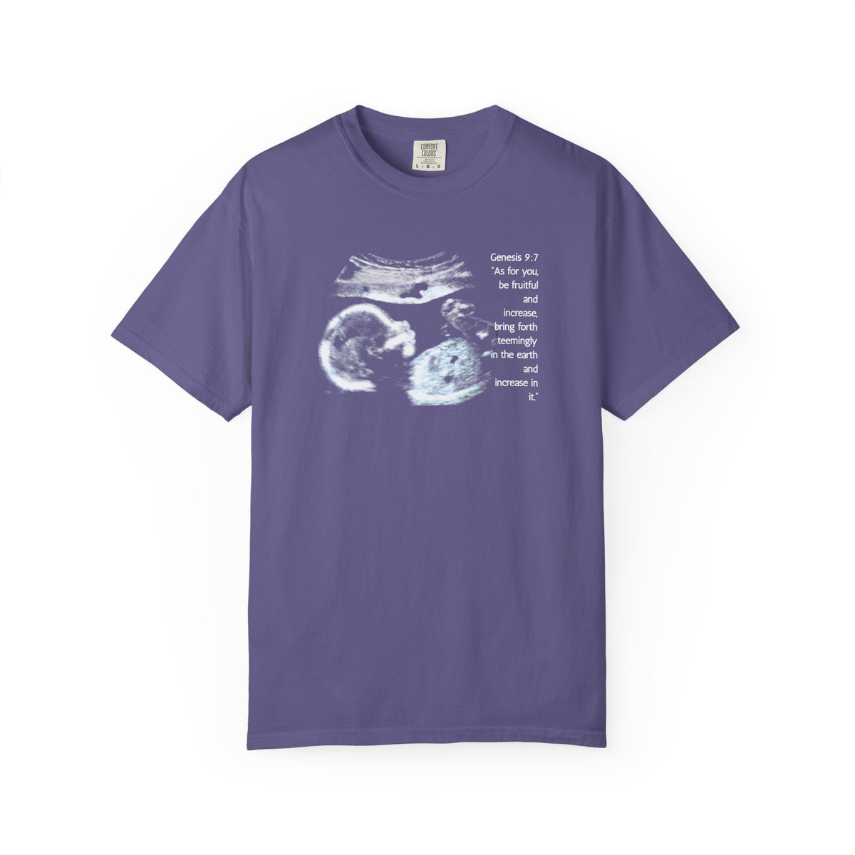 Pregnancy Support Tee - Ultrasound Bible Verse