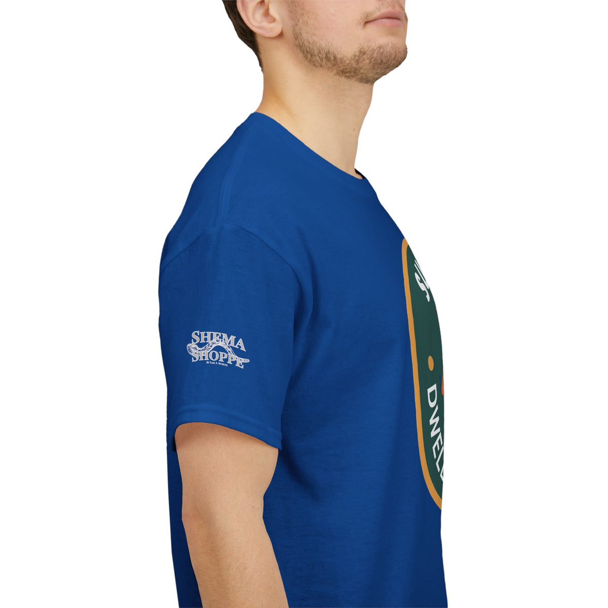 Sukkot Camping Tee — “Dwell With Yeshua” Biblical Feast T‑Shirt