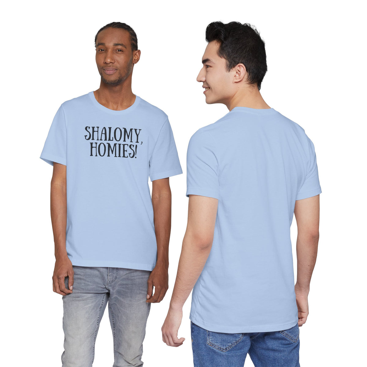 Shalomy Homies Tee - Funny Torah Obervant Greeting T-Shirt (Canada)