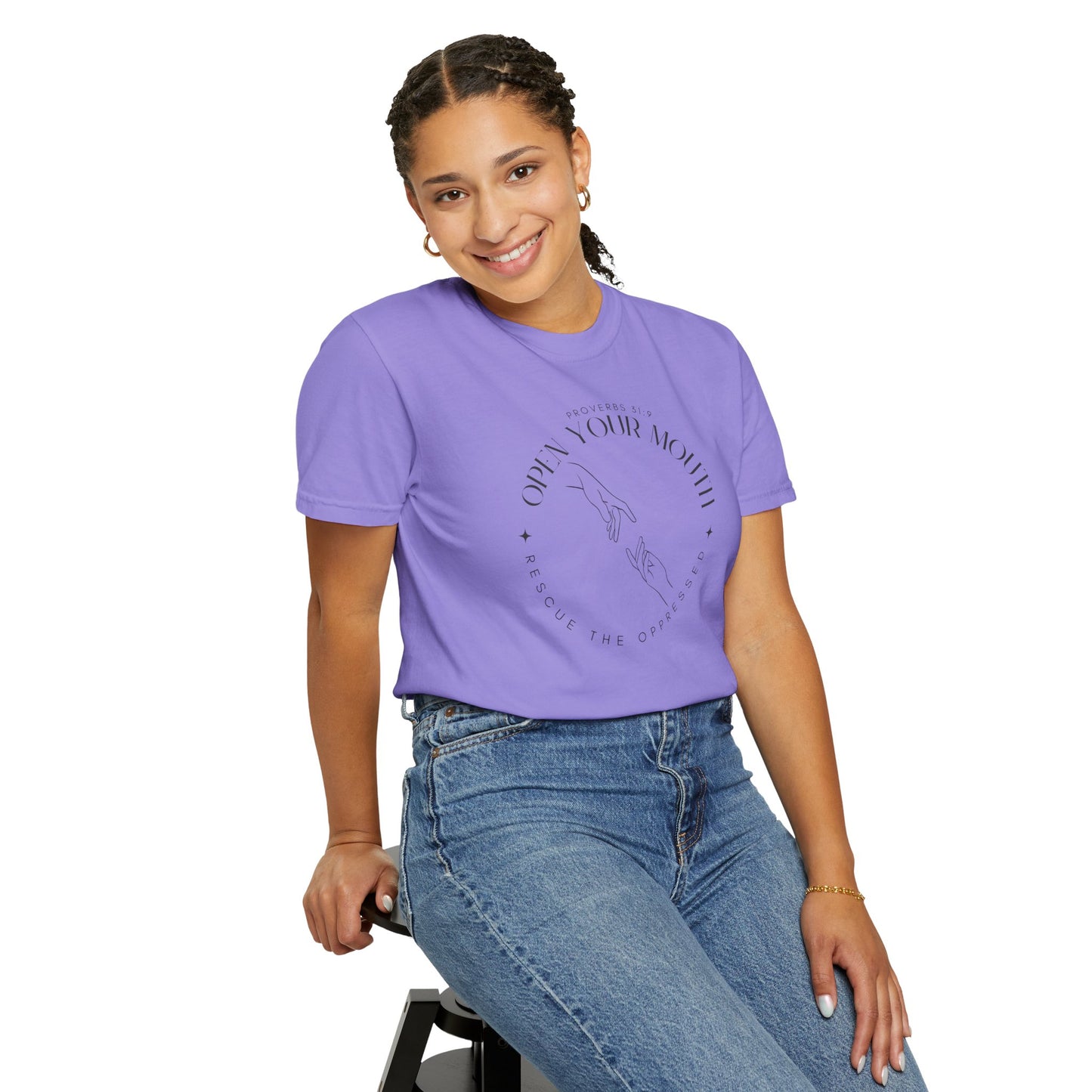 Proverbs 31:9 Unisex T-shirt - Speak Up Against Human Trafficking - 100% Cotton