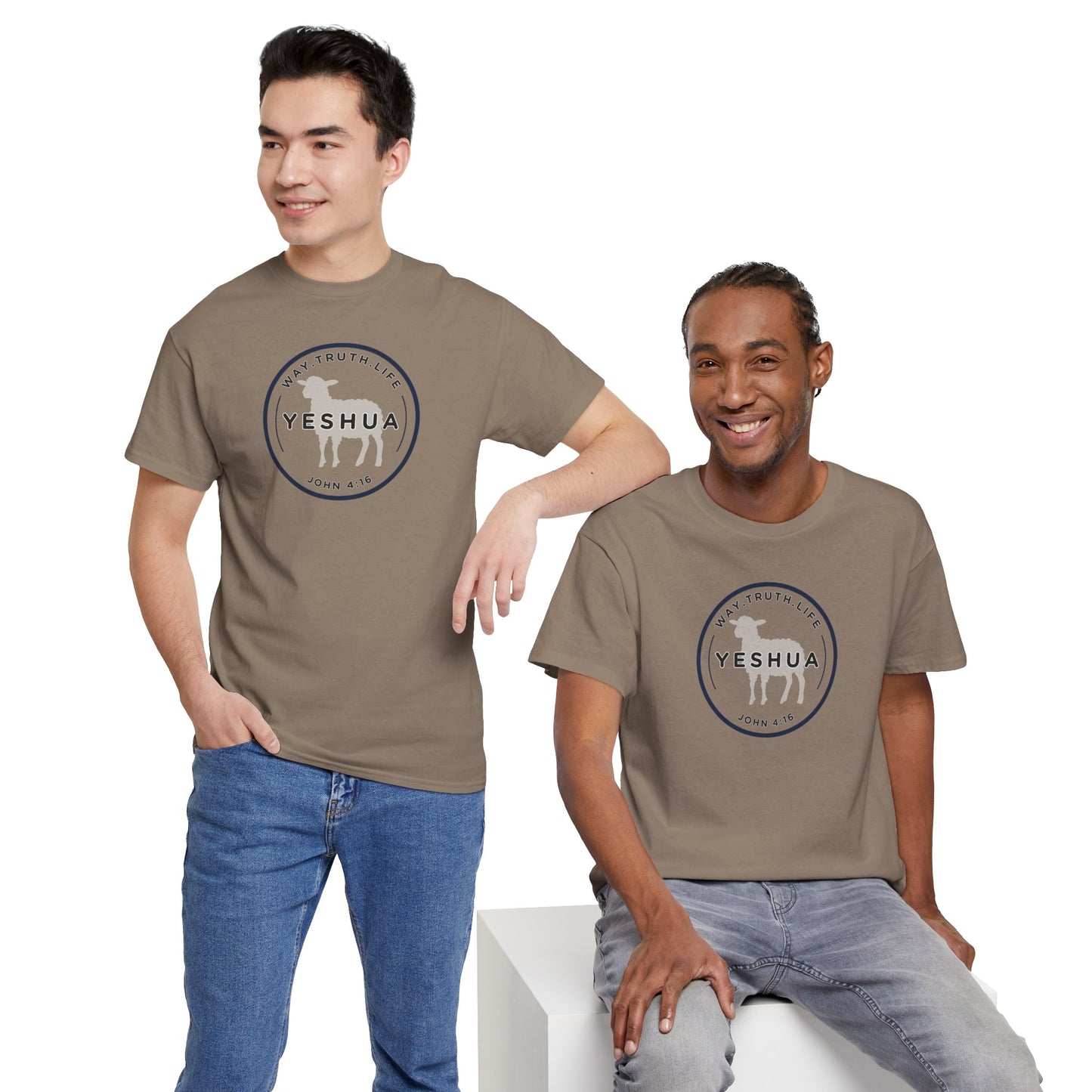 Yeshua 'Way, Truth, Life' Heavy Cotton Graphic Tee
