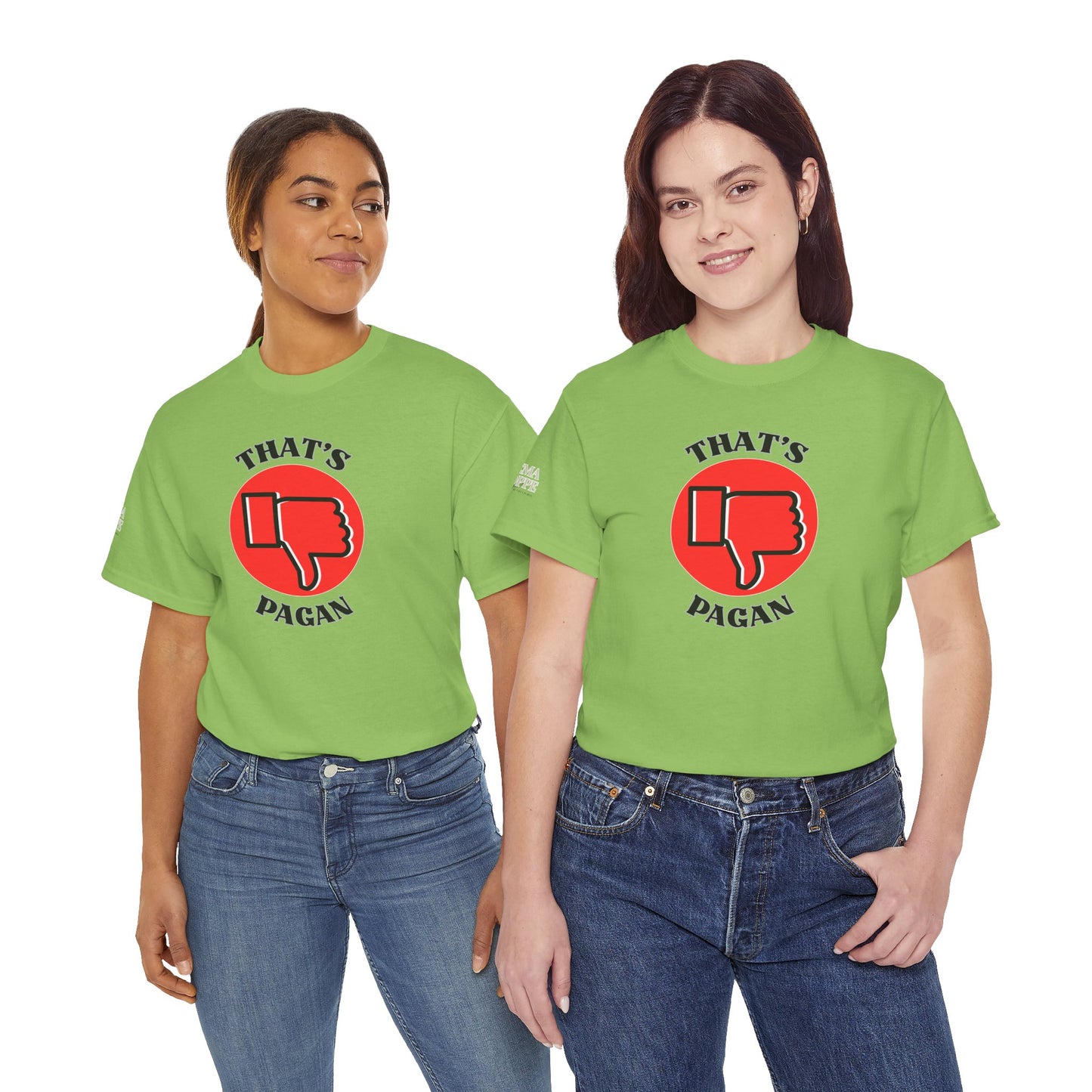 That's Pagan T-Shirt —Thumbs-Down Pagan Graphic Tee