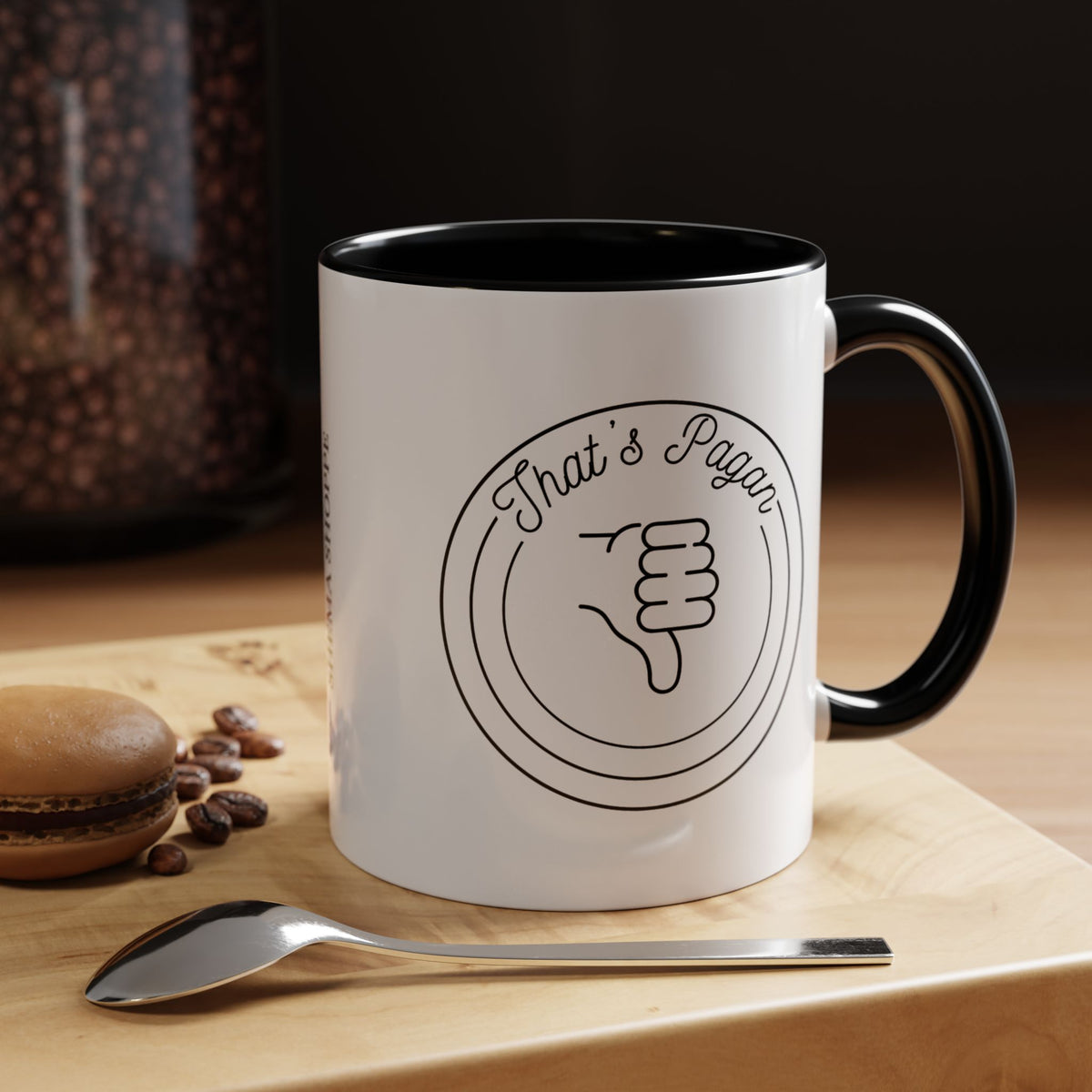 That's Pagan Thumbs Down Accent Coffee Mug