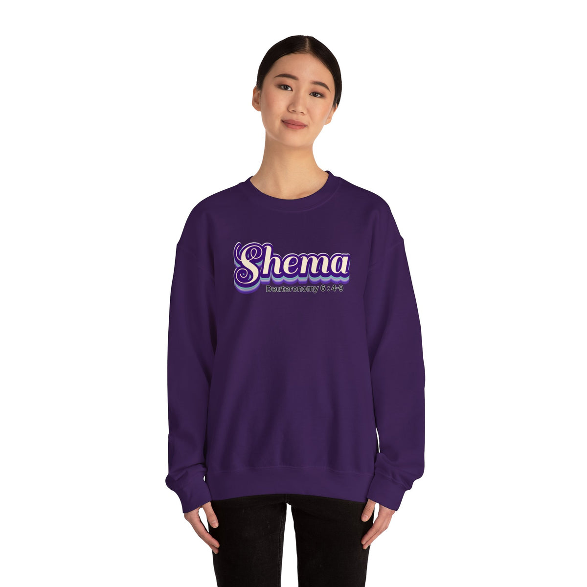 Retro Shema Unisex Heavy Blend™ Crewneck Sweatshirt