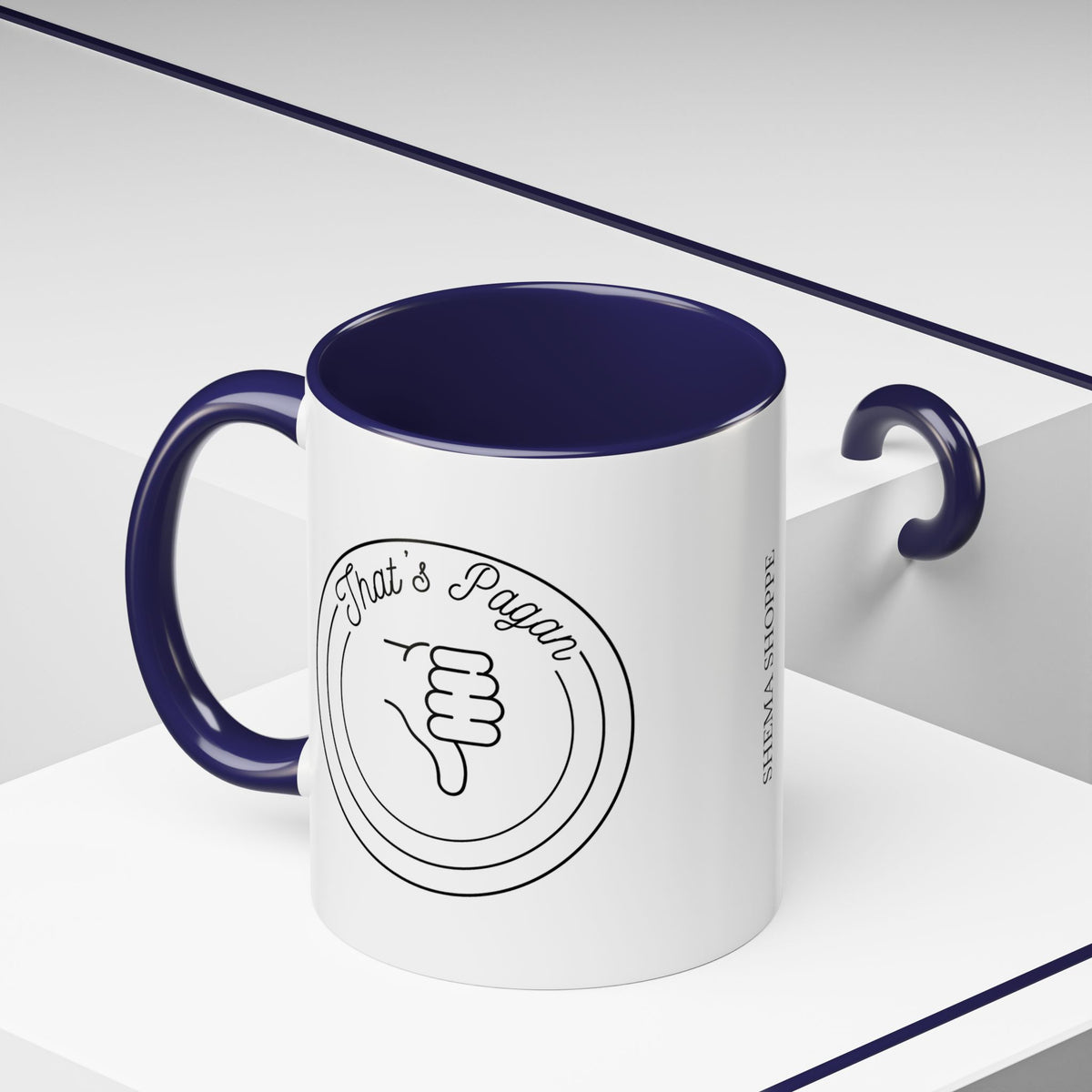 That's Pagan Thumbs Down Accent Coffee Mug