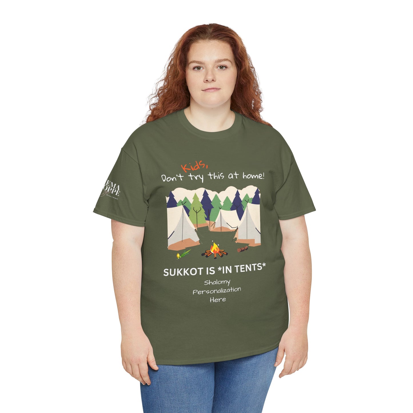 Personalized Kids, Don't Try This At Home Sukkot Shirt, dark colors