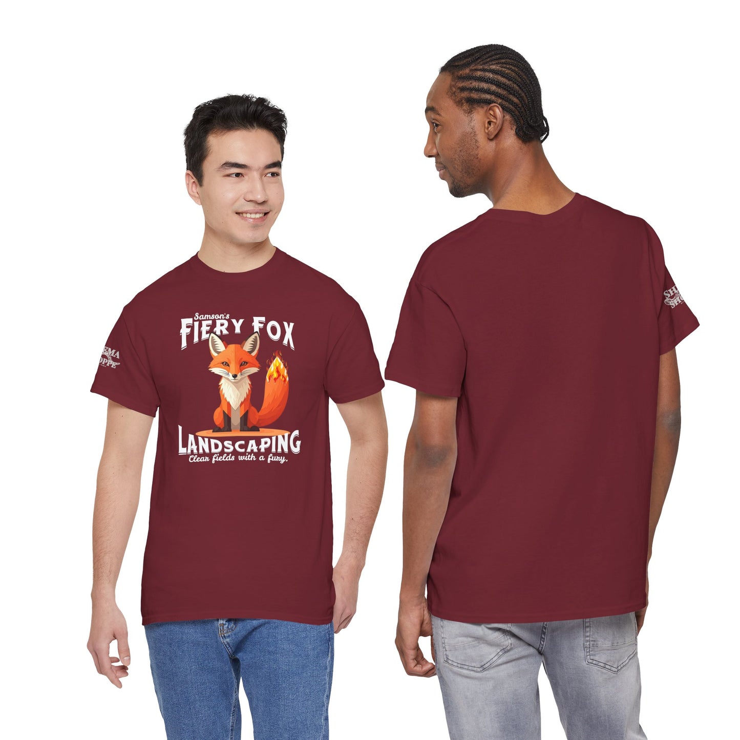 Fiery Fox Landscaping Unisex Heavy Cotton Tee - dark shades