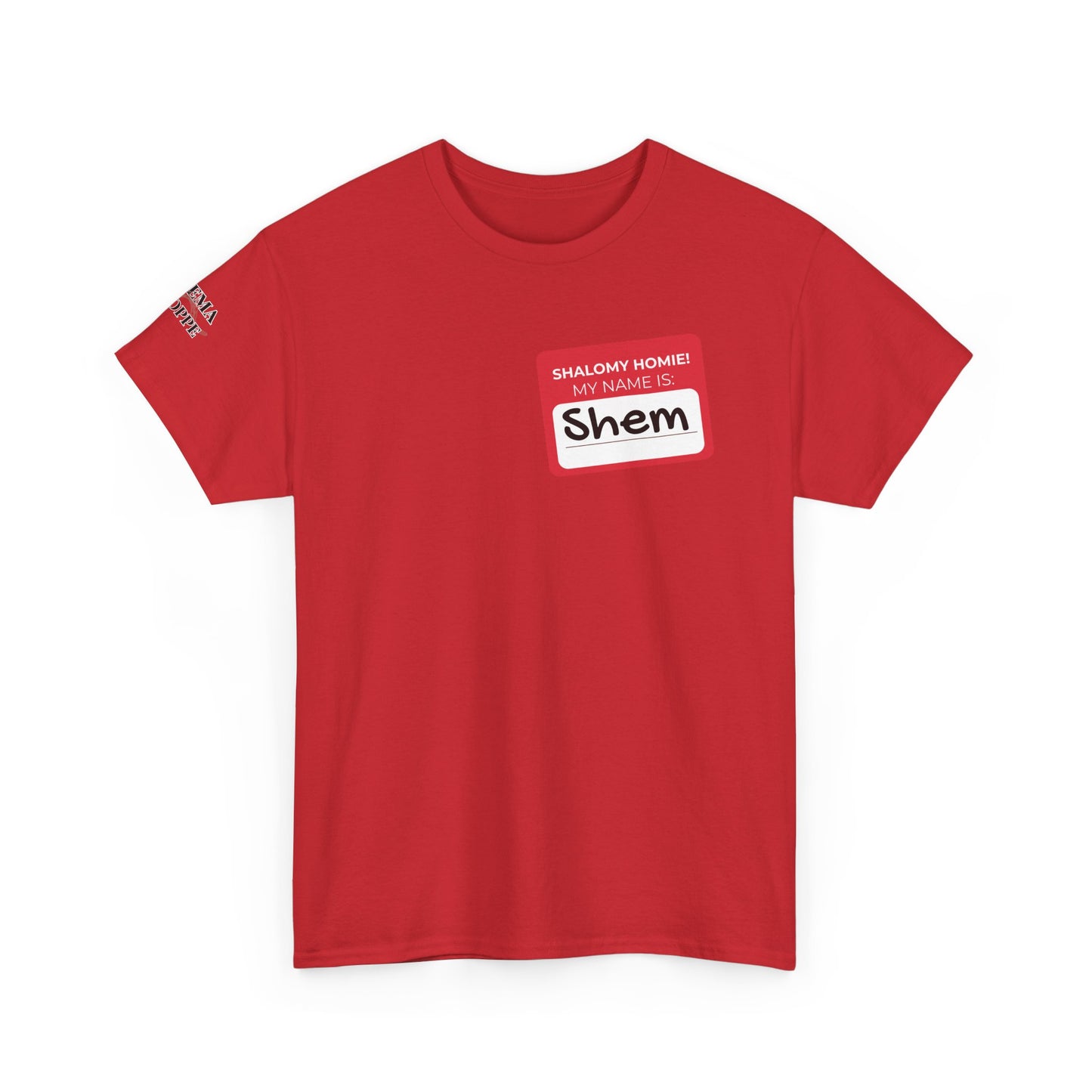 Personalizable Shalomy Homies! Name Tag Unisex Heavy Cotton Tee