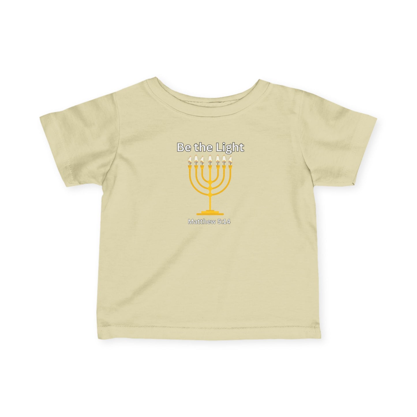 Be The Light Menorah Infant Fine Jersey Tee