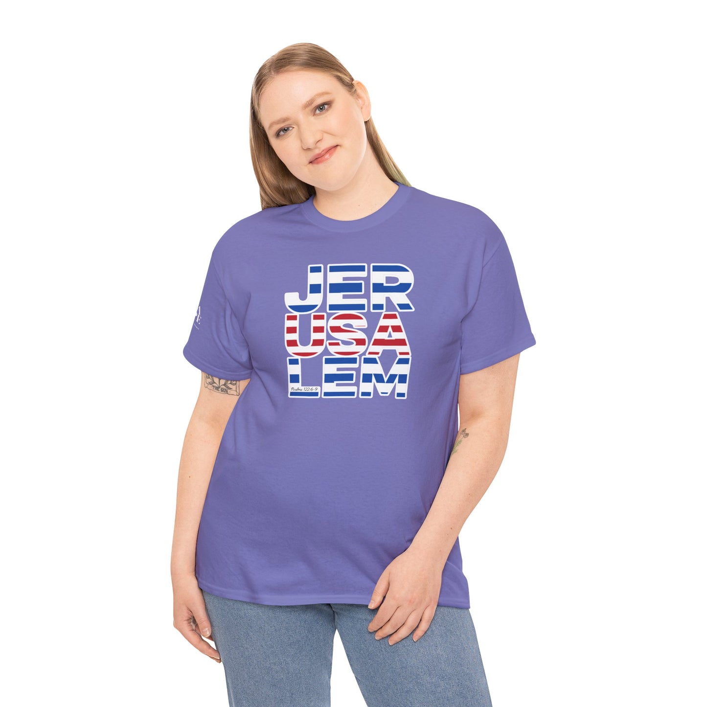 JerUSAlem Psalms 122:6-9 Unisex Tee Patriotic T-Shirt Solidarity