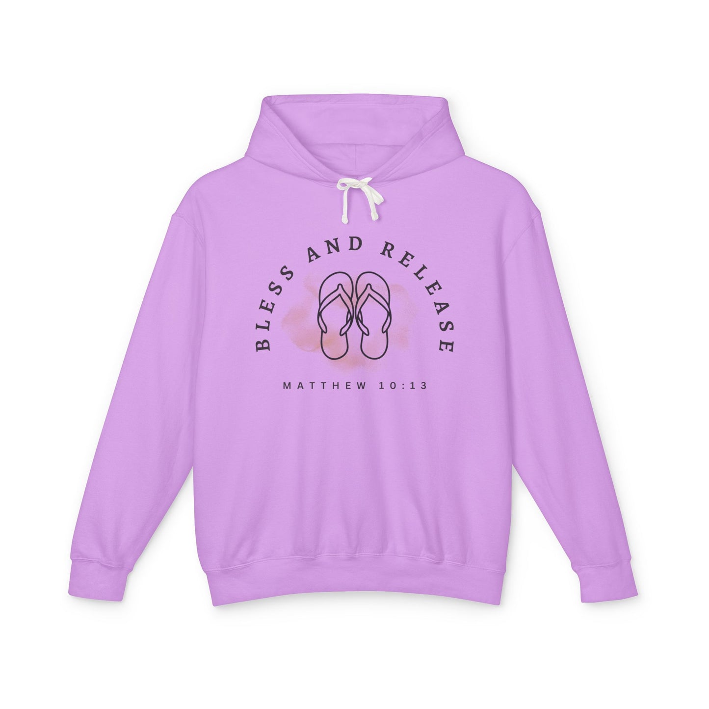 Bless and Release Unisex Lightweight 100% Cotton Hooded Sweatshirt