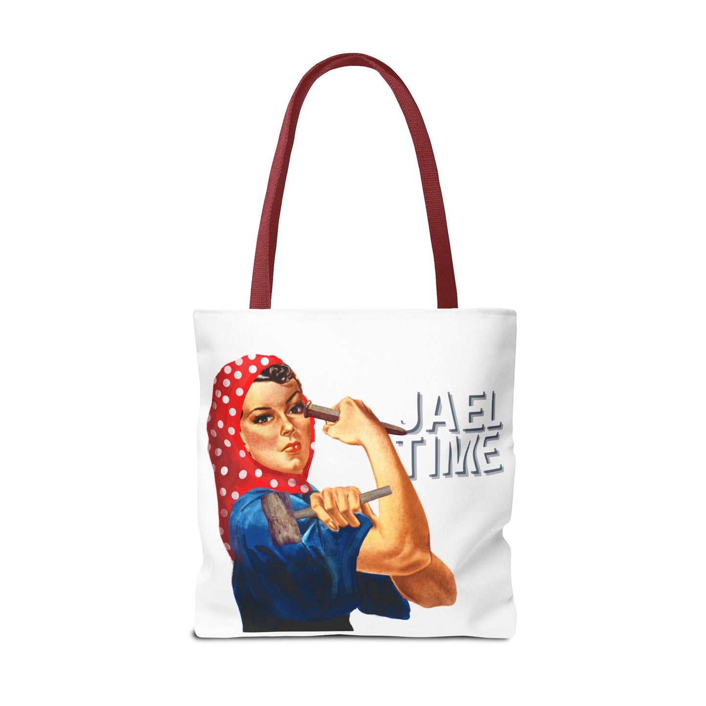 Tote Bag - Jael Time Empowering Design Tent Peg and Hammer Bag