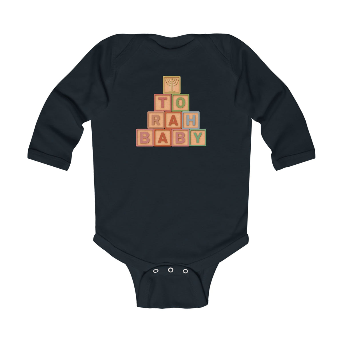 Torah Baby Blocks- Infant Long Sleeve Bodysuit