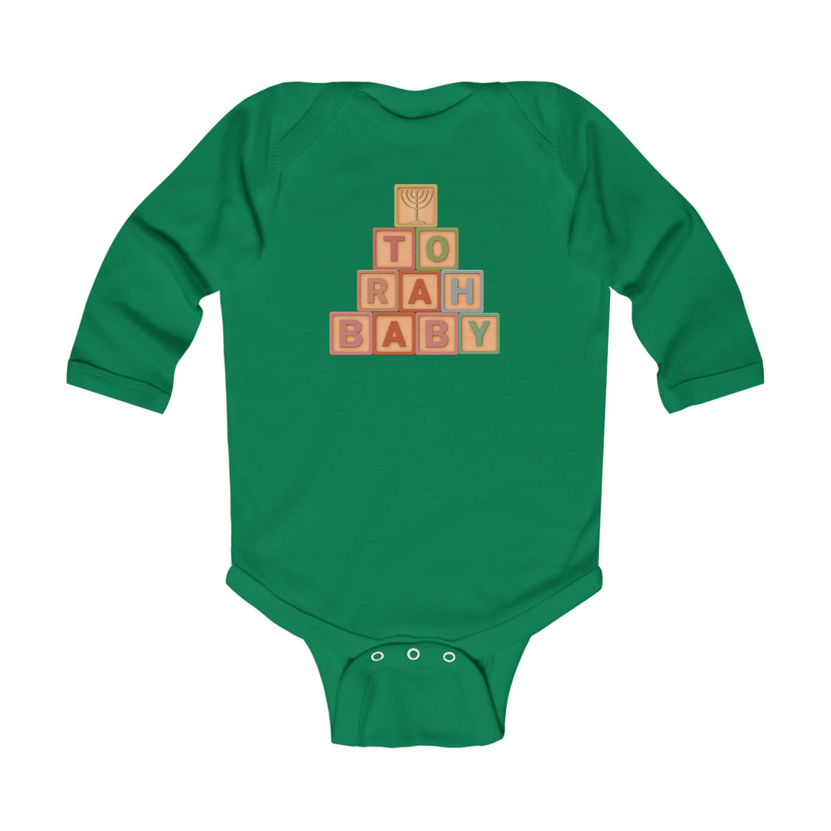 Torah Baby Blocks- Infant Long Sleeve Bodysuit