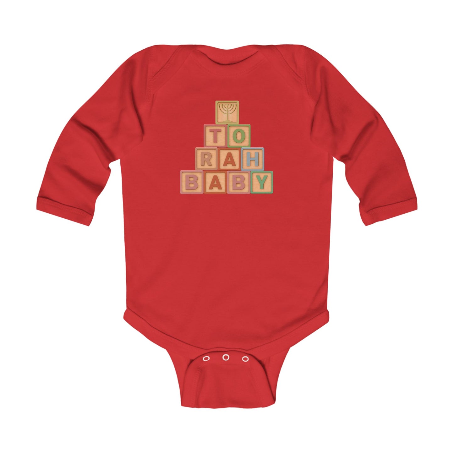 Torah Baby Blocks- Infant Long Sleeve Bodysuit