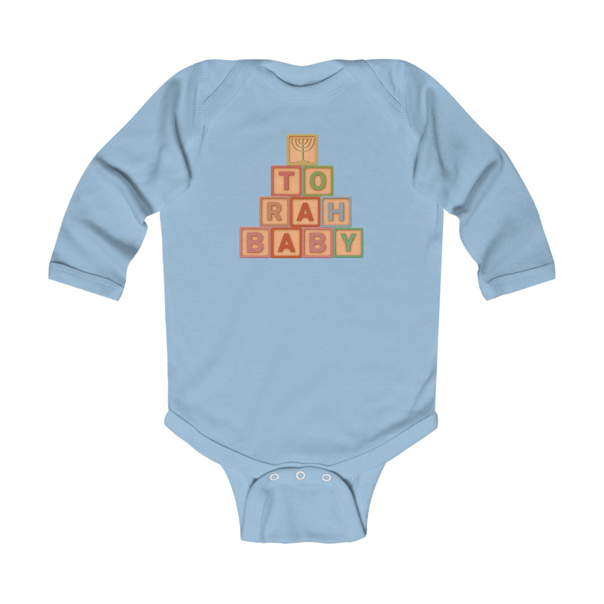 Torah Baby Blocks- Infant Long Sleeve Bodysuit