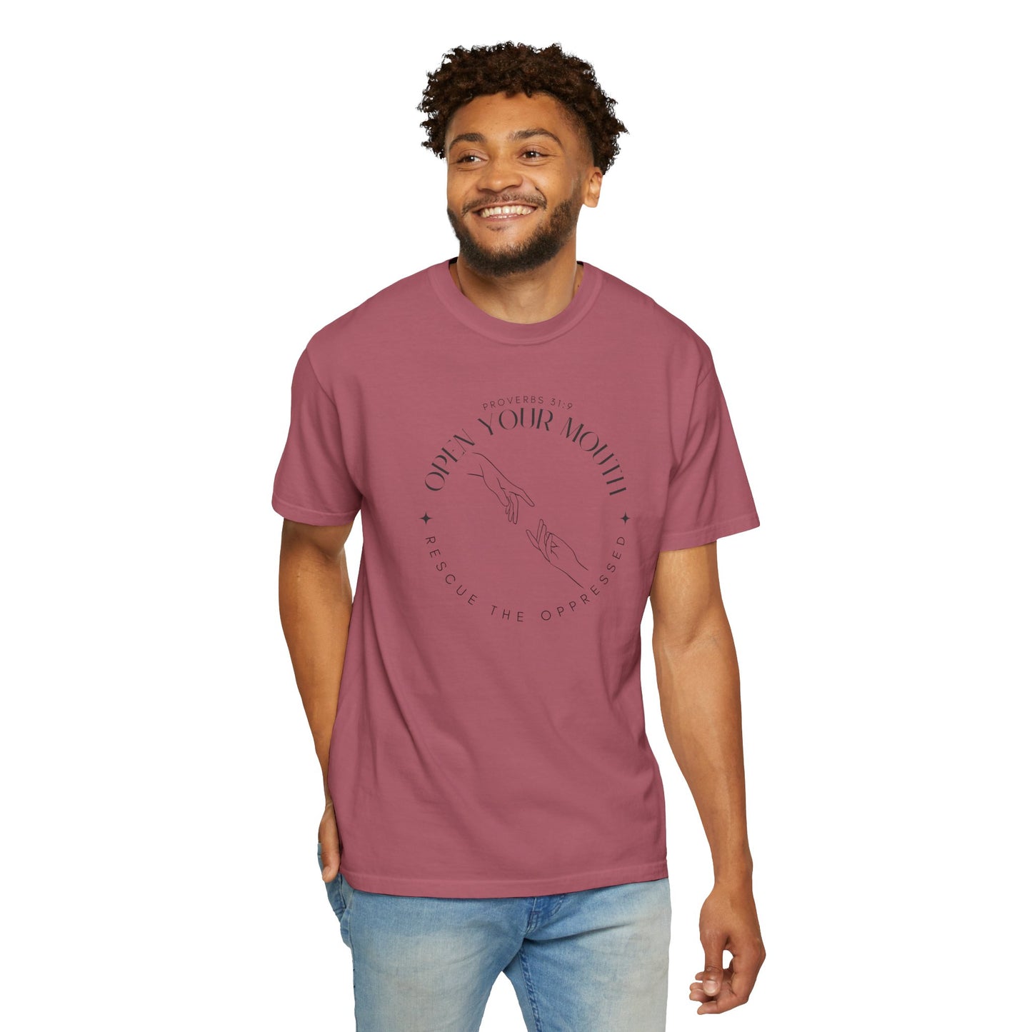 Proverbs 31:9 Unisex T-shirt - Speak Up Against Human Trafficking - 100% Cotton