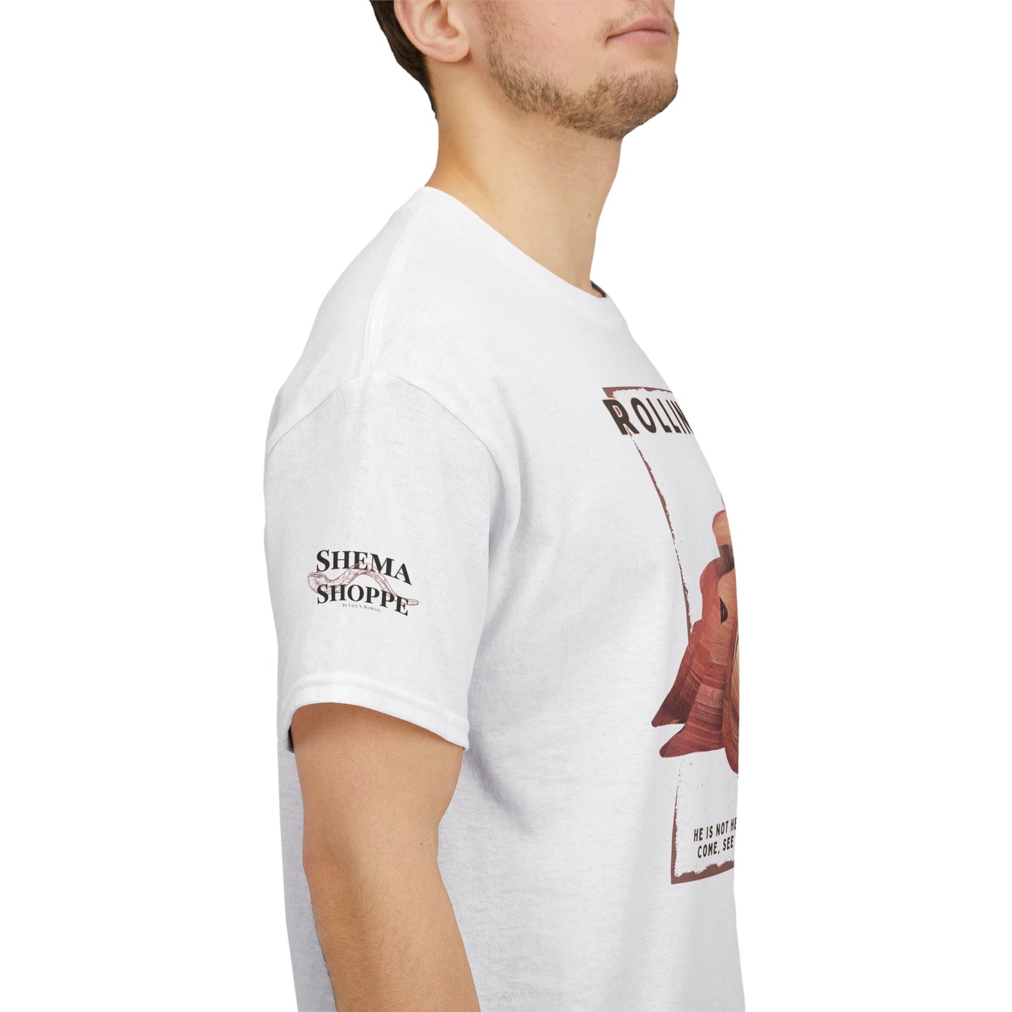 Rolling Stones Since 33 AD Biblical Graphic Tee — "Hebrew Hahas" Vintage Faith Shirt