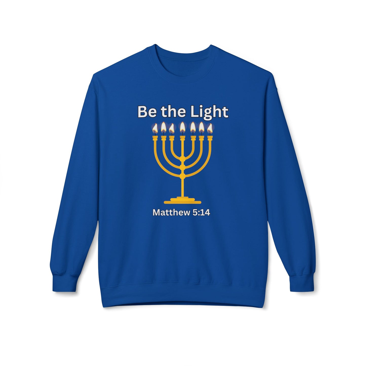Be The Light Unisex Midweight Softstyle Fleece Crewneck Sweatshirt