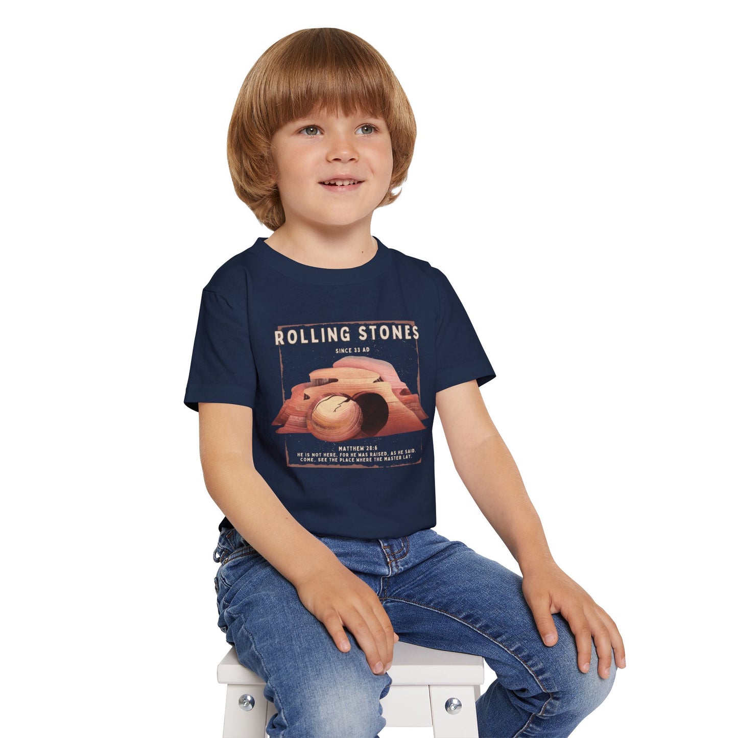 Toddler T-Shirt — Rolling Stones Since 33 AD Desert Biblical Graphic Tee