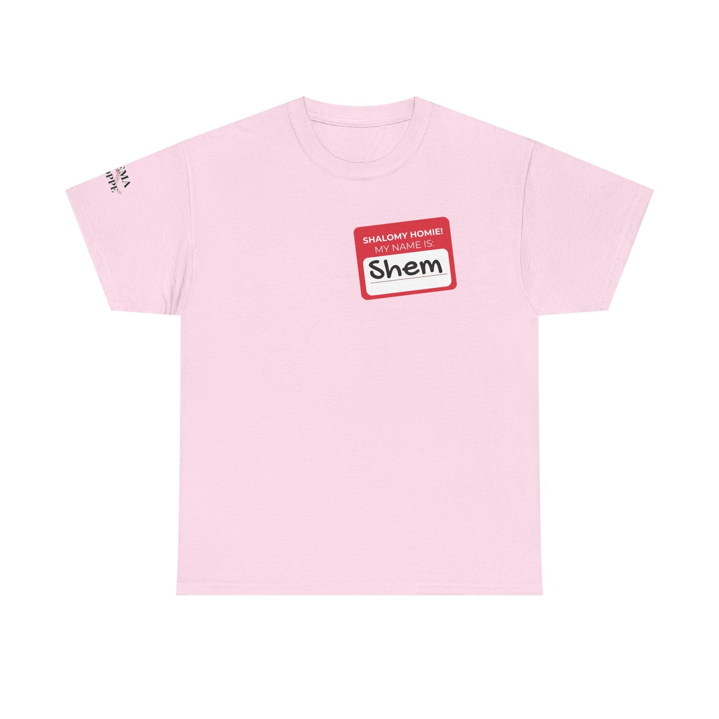 Personalizable Shalomy Homies! Name Tag Unisex Heavy Cotton Tee
