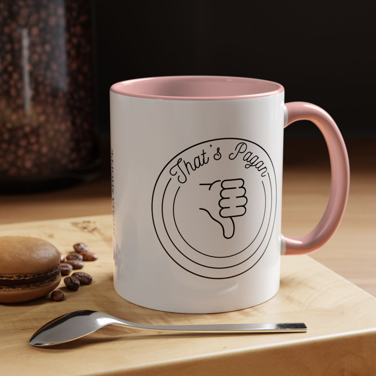 That's Pagan Thumbs Down Accent Coffee Mug